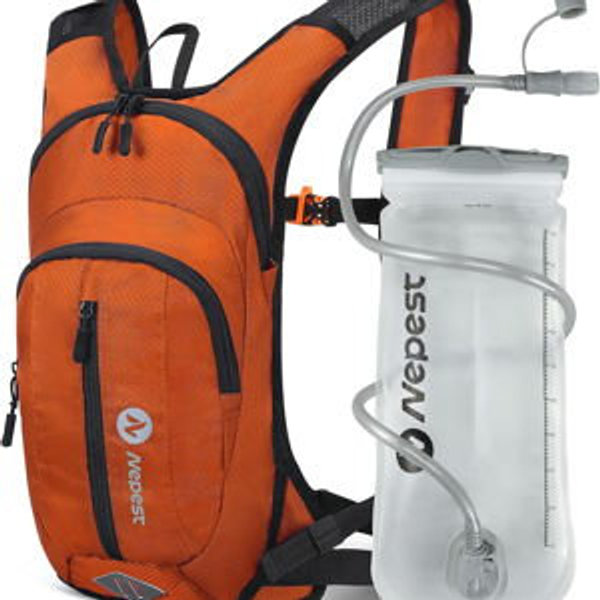 Hydration Pack Backpack for Women & Men, Lightweight Water Backpack with 2L Water Bladder for Hiking Cycling Running Biking