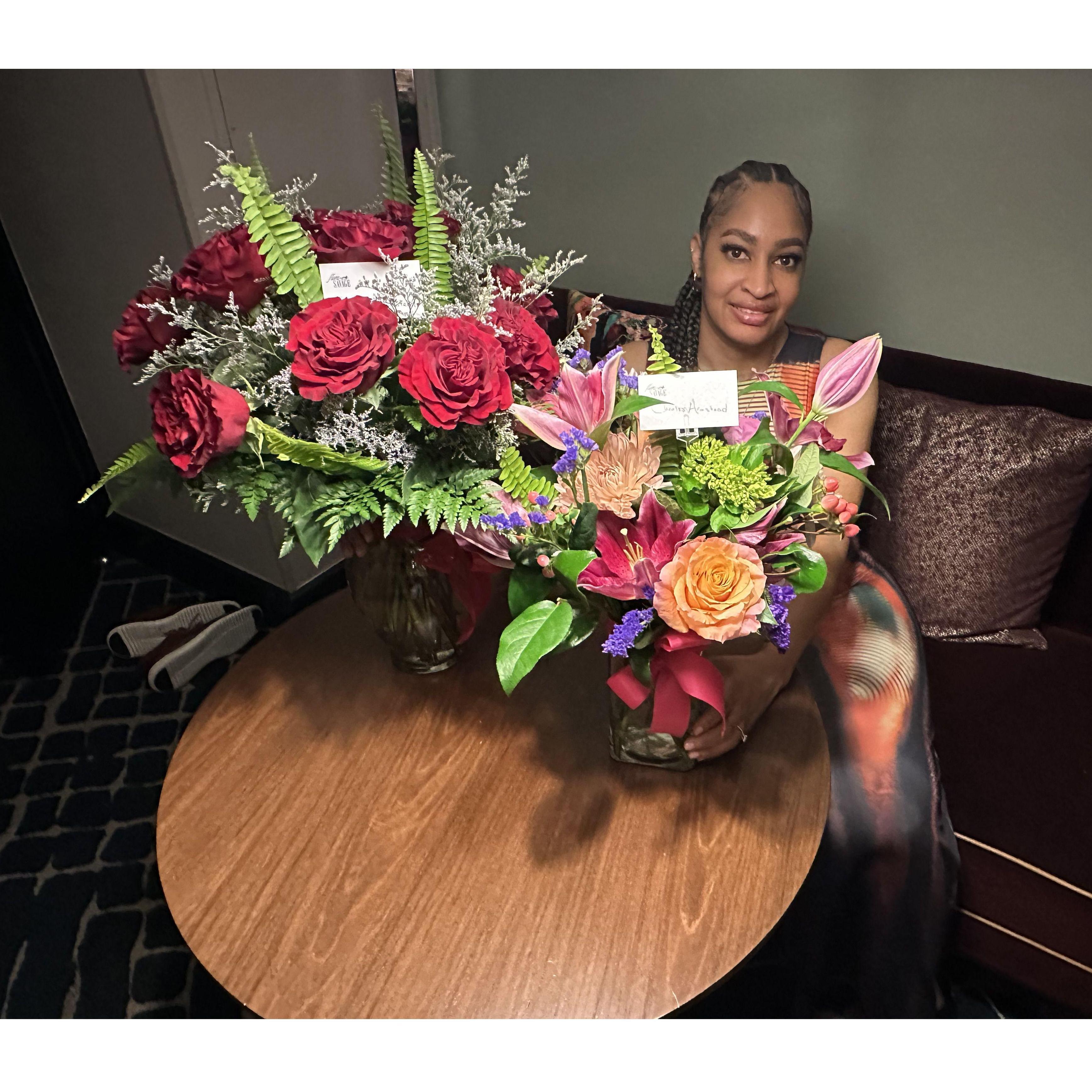 She loves Flowers! I had to show out when I proposed!