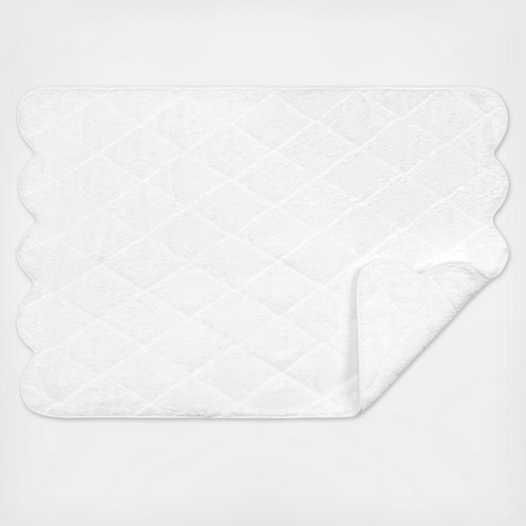 Cairo Scallop Quilted Tub Mat