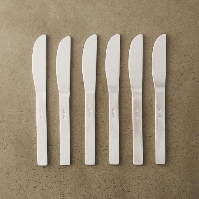 Set of 6 Mini Stainless Steel Cocktail Spreaders