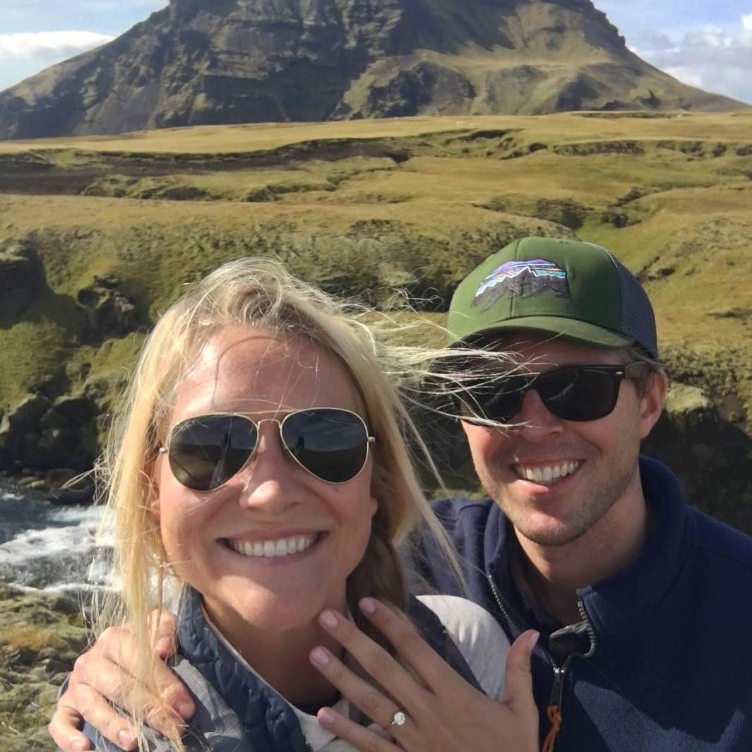 Bri said, "I do!" Skogafoss, Iceland 09/11/2018