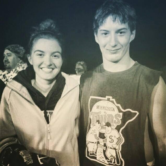 Our first photo together 2014