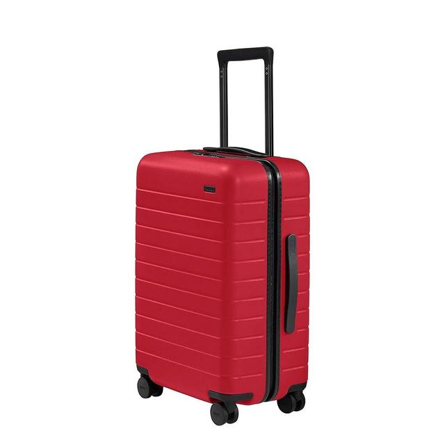 Away Bigger Carry-On Luggage, Lightweight Hardside Large Suitcase with Spinner Wheels, TSA Lock, Airline Approved, Cherry Red