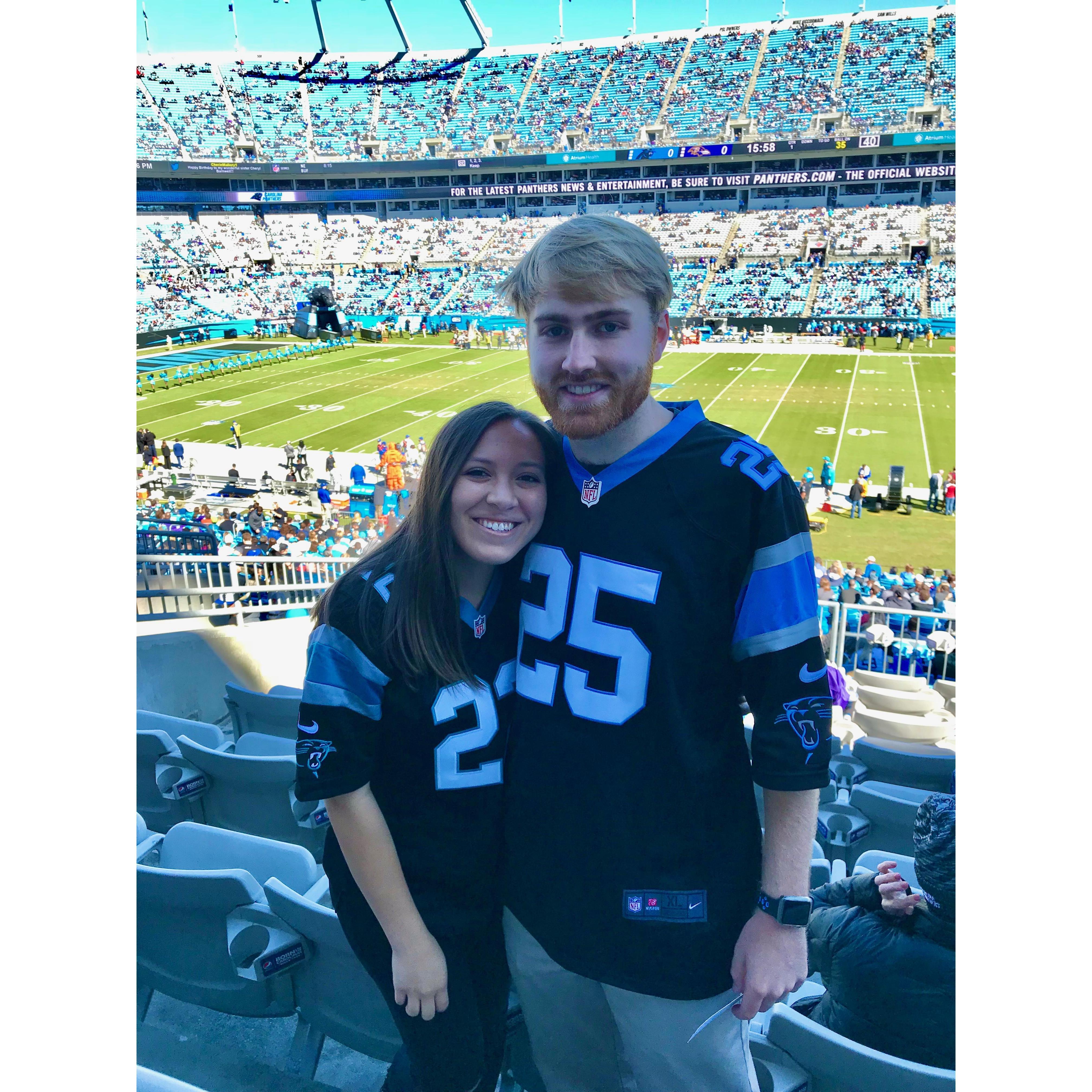 Vanessa’s first Panthers game!
