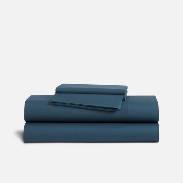 Classic Percale Core Sheet Set: Color Abyss, Size King
