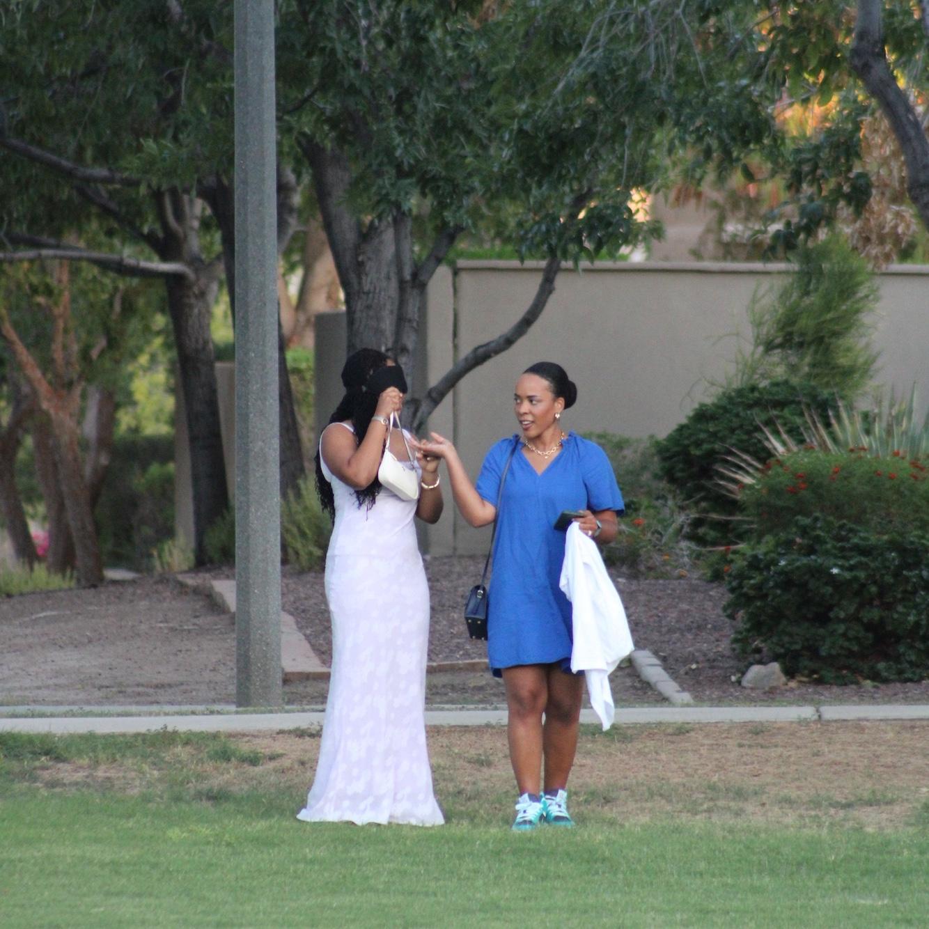 Moments before having the proposal revealed!