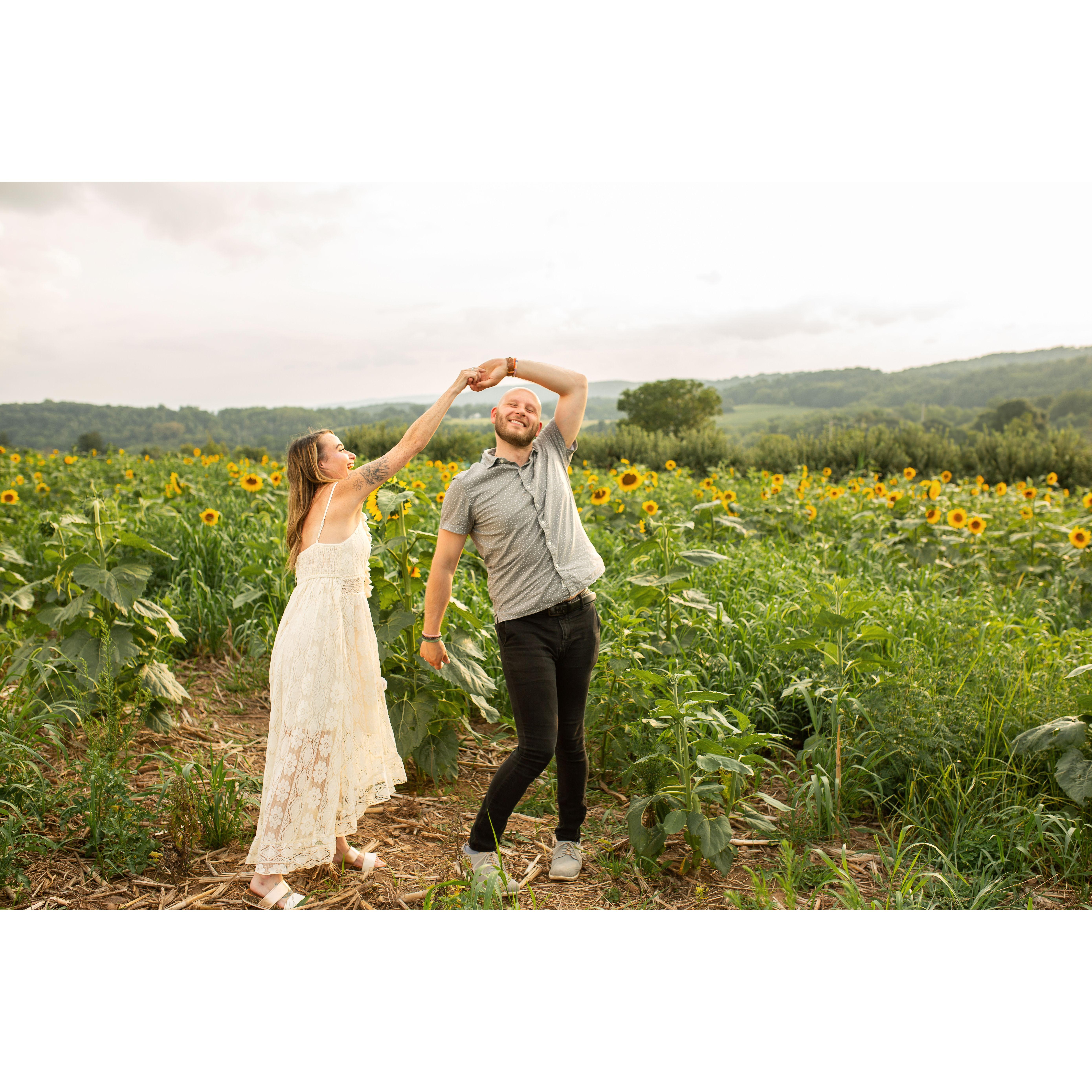 Dancing towards our wedding day!