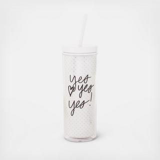Yes Yes Yes Tumbler with Straw