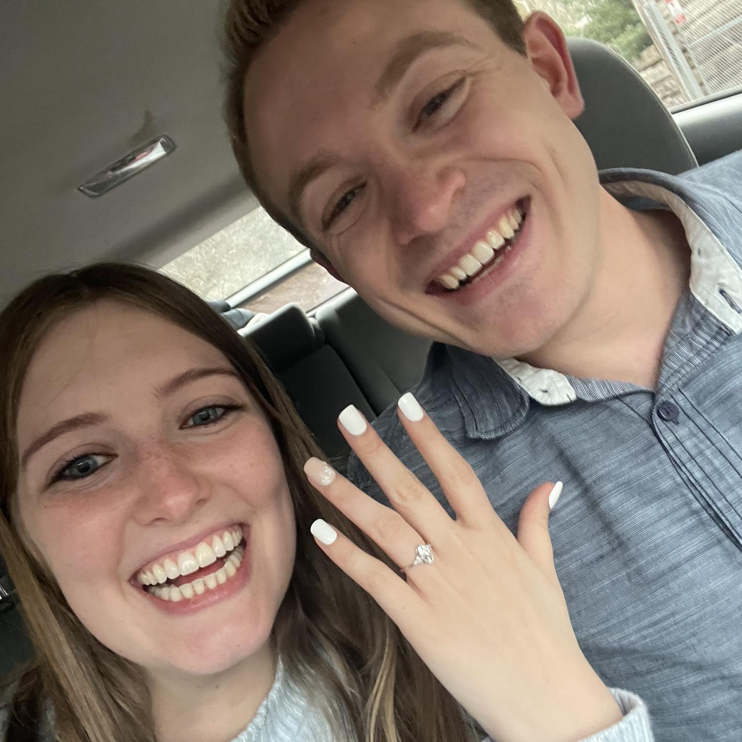 On the way back down the canyon after the proposal (March 14, 2026)