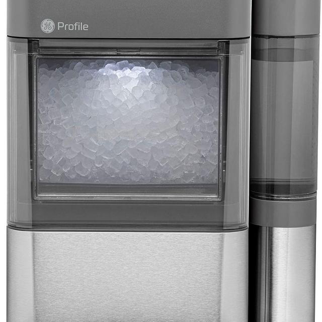 GE Profile - Opal 2.0 24-lb. Portable Ice maker with Nugget Ice Production and WiFi - Stainless steel