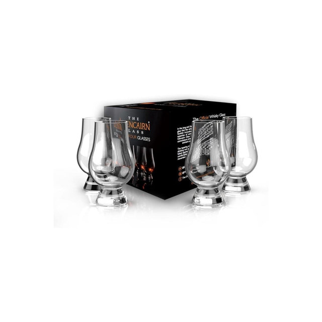 Glencairn Whisky Glass Gift Set in Gift Box of 4, 4 Count