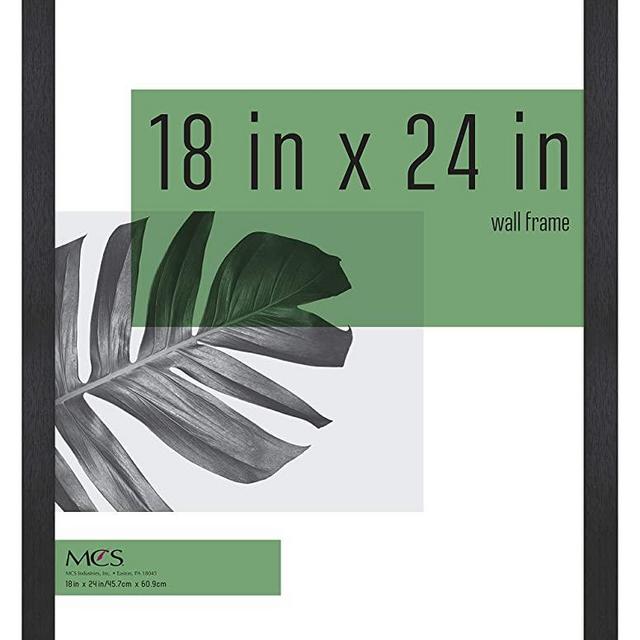 MCS Industries 63737 18x24 Inch Studio Gallery, Black Woodgrain Frames, 18x24