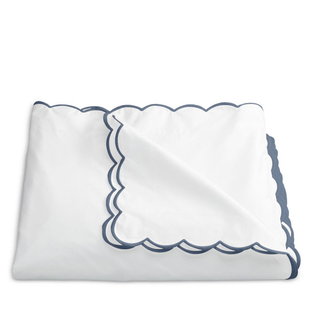 Matouk Dakota Percale Duvet Cover, Full/Queen