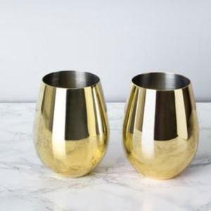 Belmont Stemless Wine Glass, Set of 2