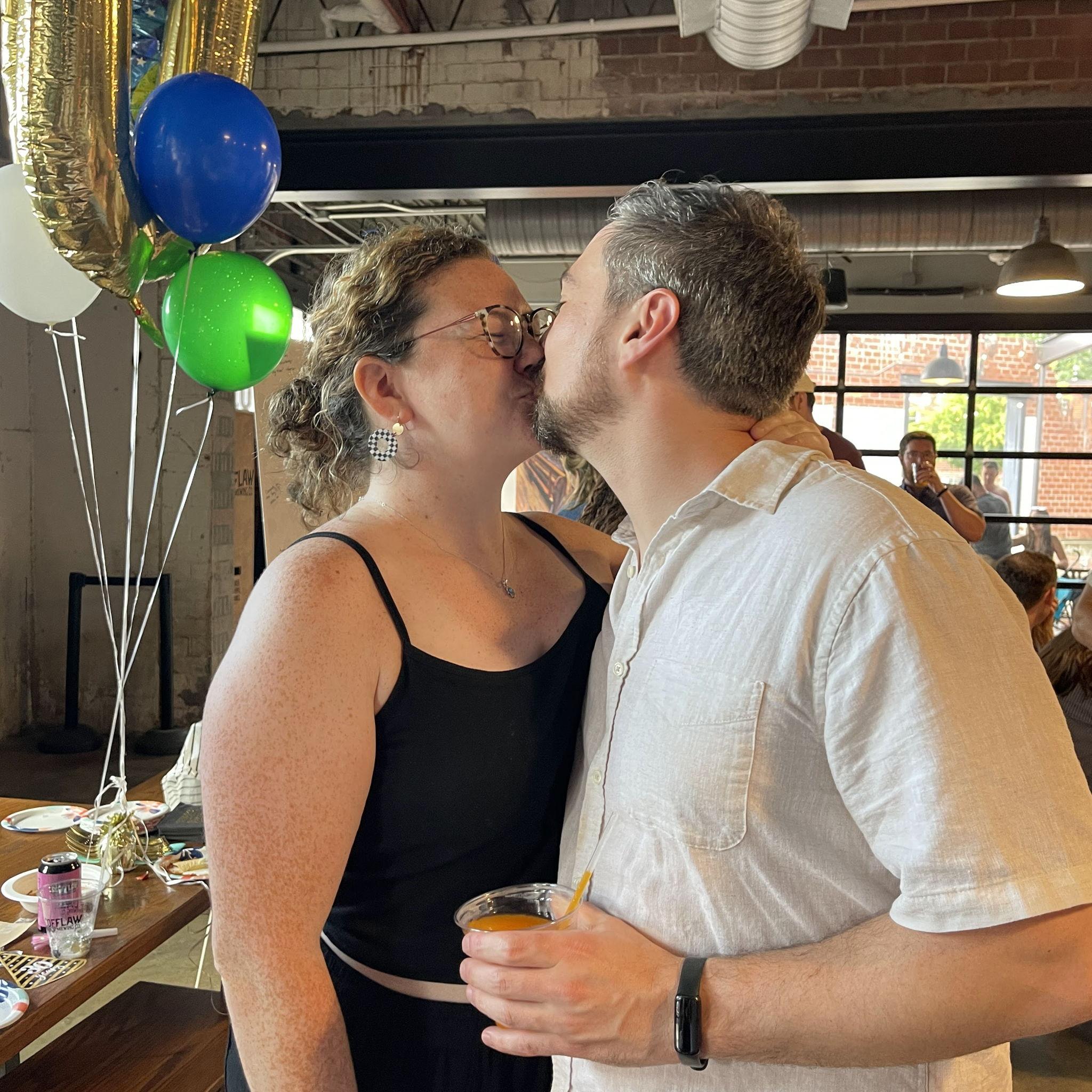 Taken at Tim's surprise 30th birthday party last year!