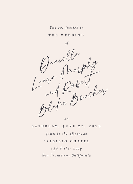 Atlas Classic | Linen | Zola Wedding Invitations