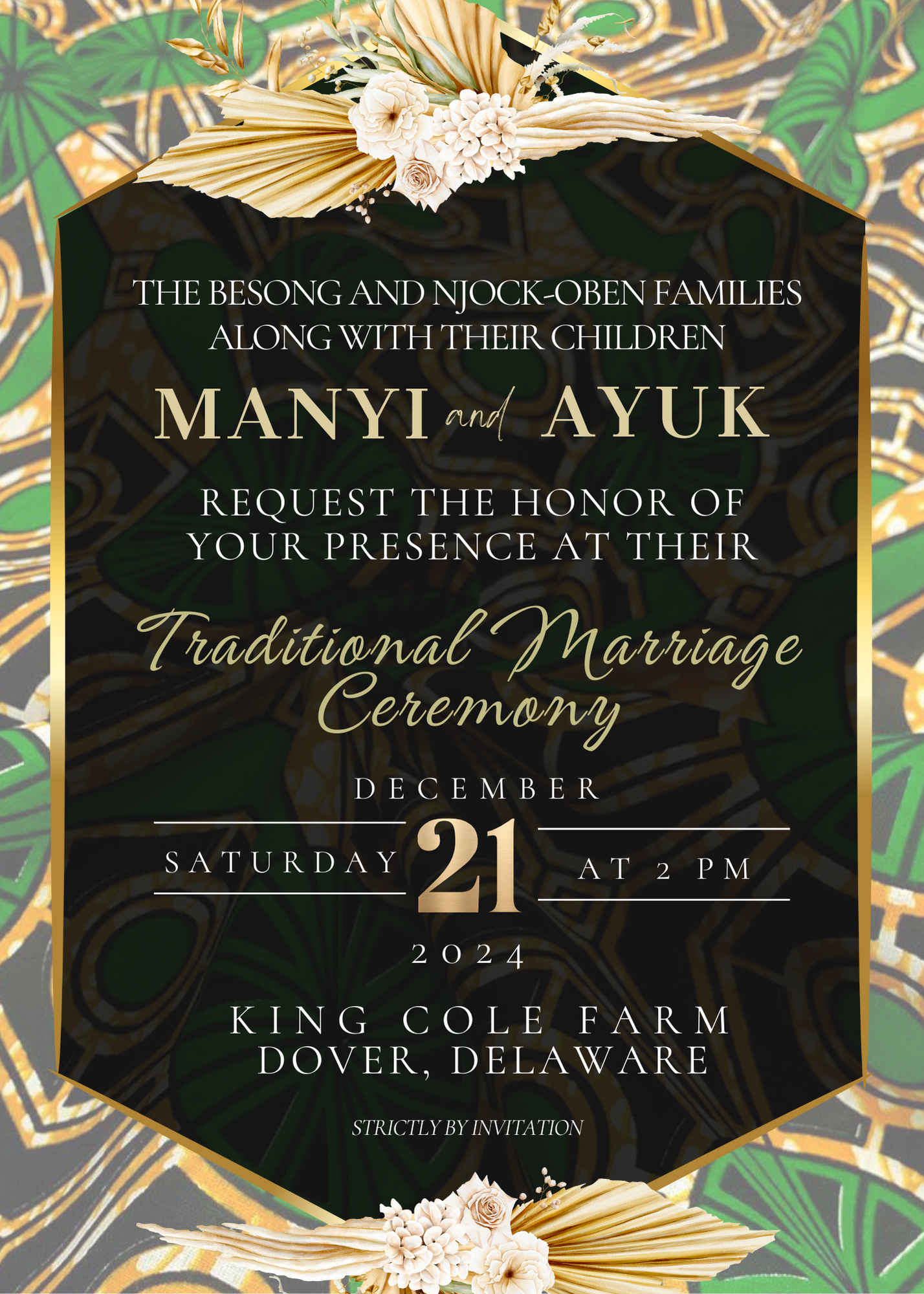 The Wedding Website of Manyi Besong and Ayuk Oben