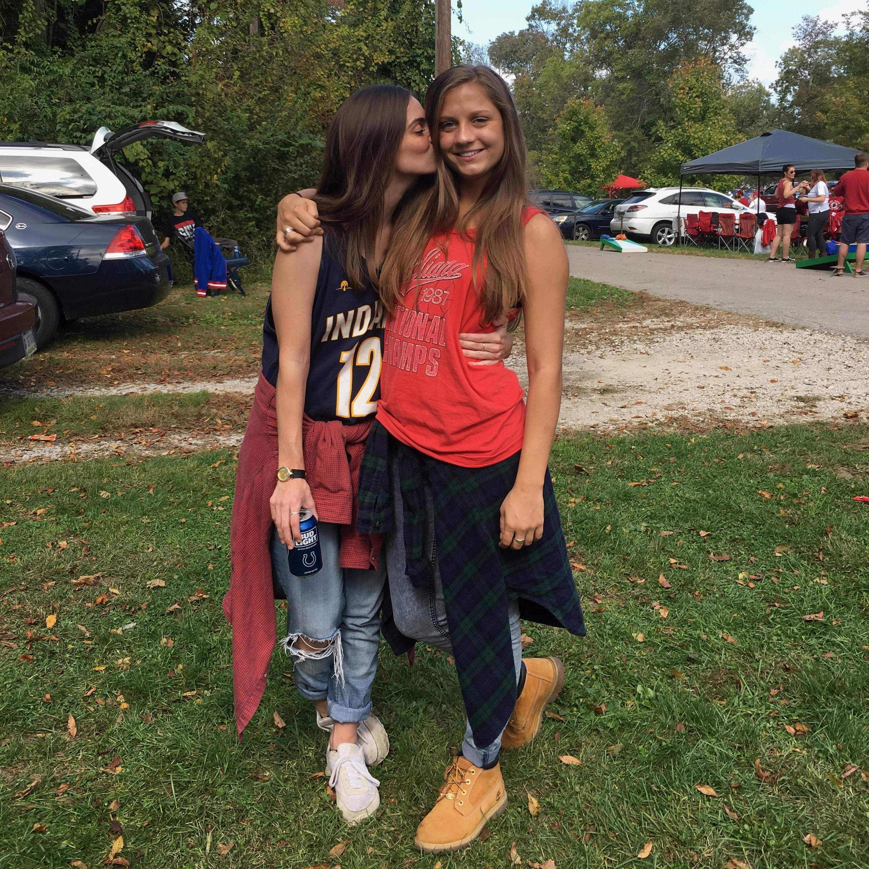 Abby Bastnagel's first IU tailgate as an alumn, Oct., 2016, Bloomington