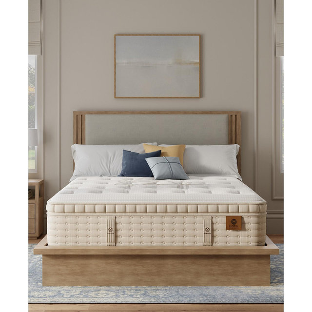 Hotel Natural Collection by King Koil Violet 15" Medium Euro Top Mattress Set, King, Exclusively at Macy's
