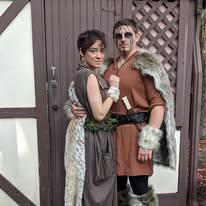 Day at the Ren Faire as a Druid and Barbarian! Handmade our costumes together and it was a blast!