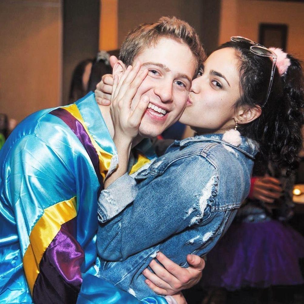 At a tacky 80's-themed college formal our sophomore year