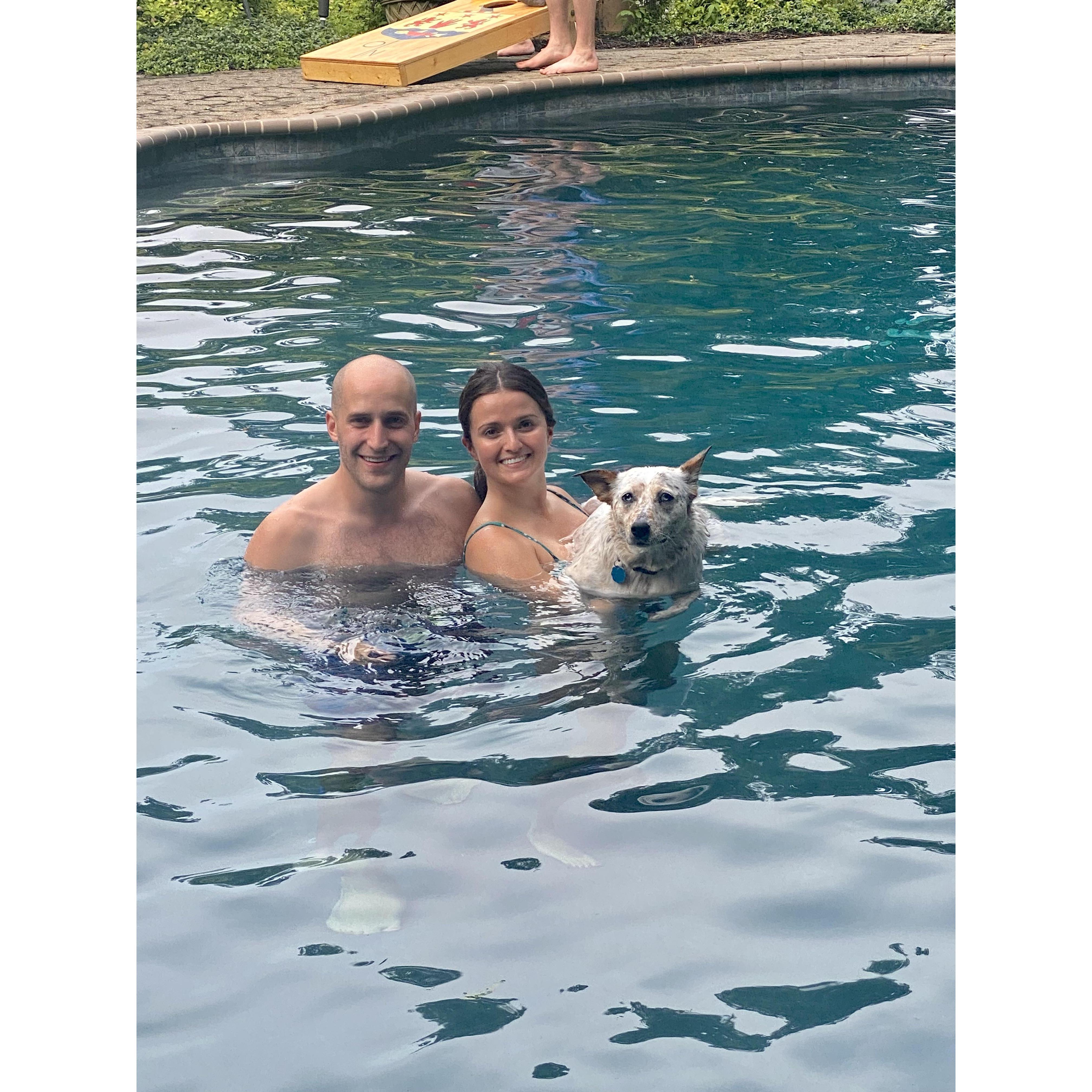 Swimming with Maxine