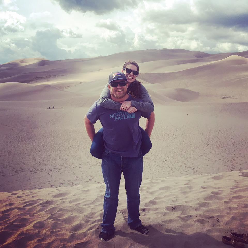 half way through our cross country road trip to our first place together.