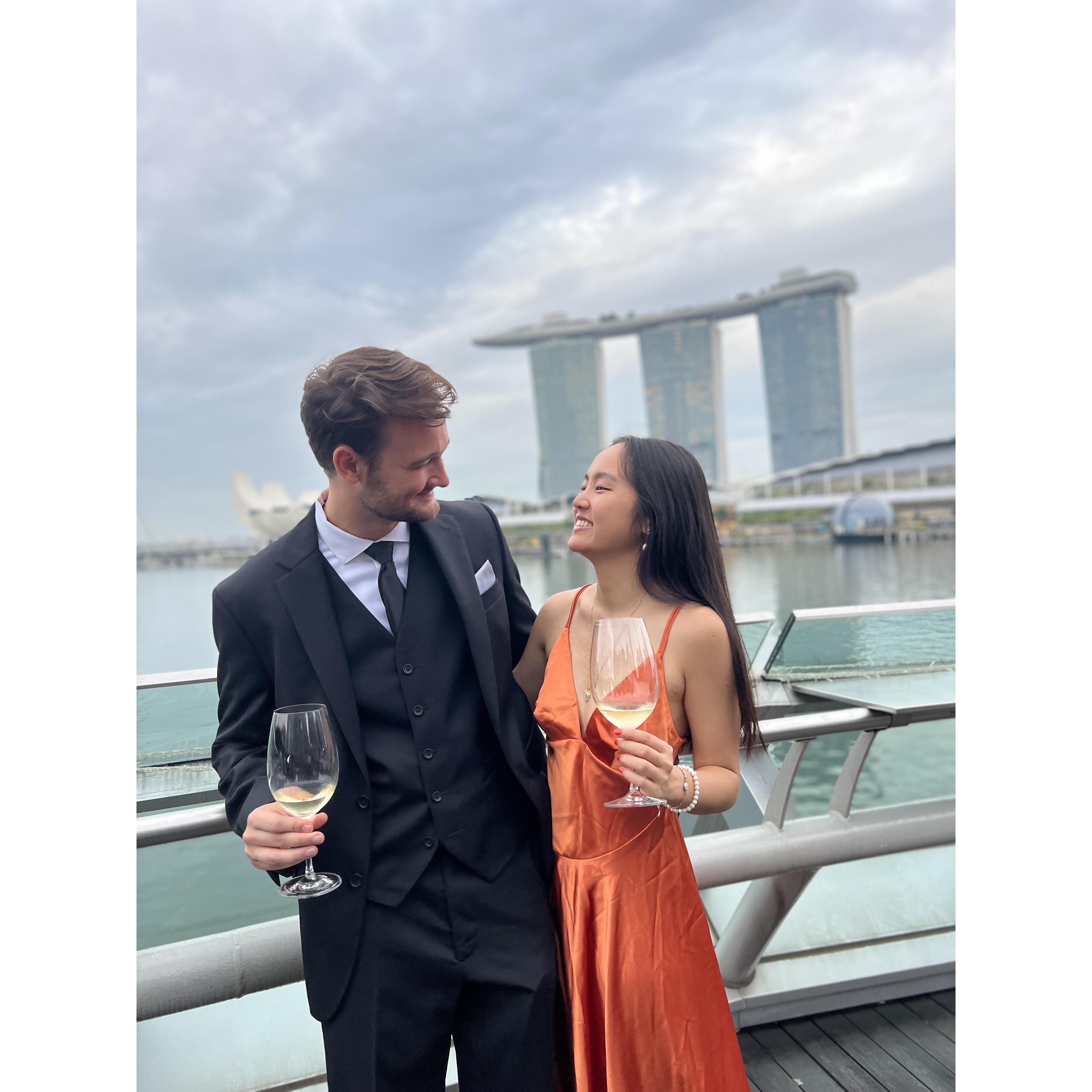 Our first wedding together! Which was also in Singapore