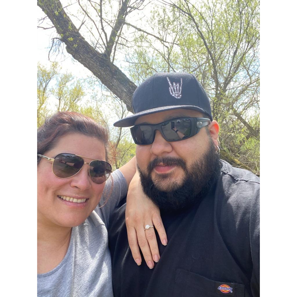 The day the groom proposed.