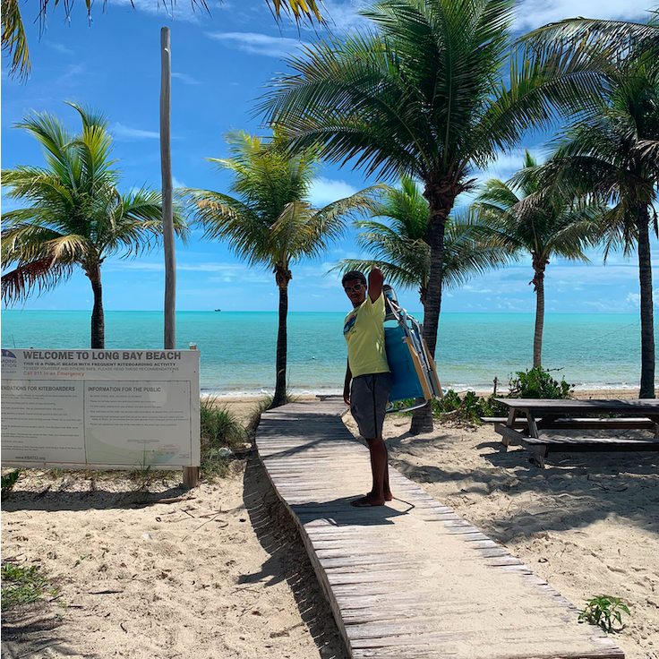Beza on Long Bay Beach in Turks and Caicos