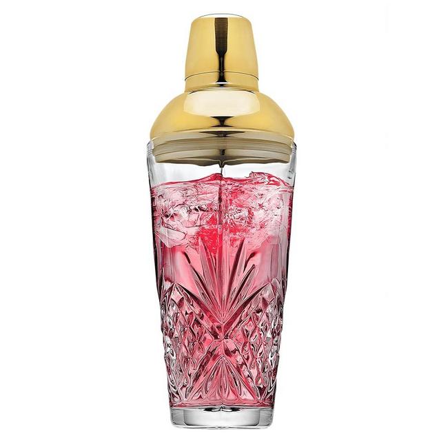 Godinger Cocktail Shaker, Martini Shaker, Crystal Glass Martini Shaker, Dublin Collection, 17oz