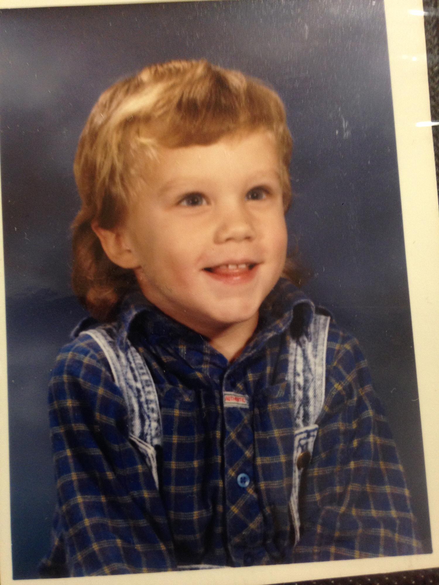 Donald's childhood mullet