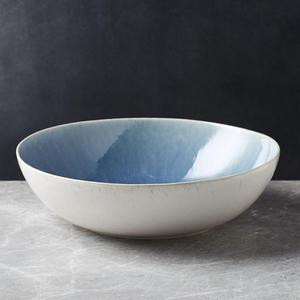 Caspian Blue Reactive Glaze Serving Bowl