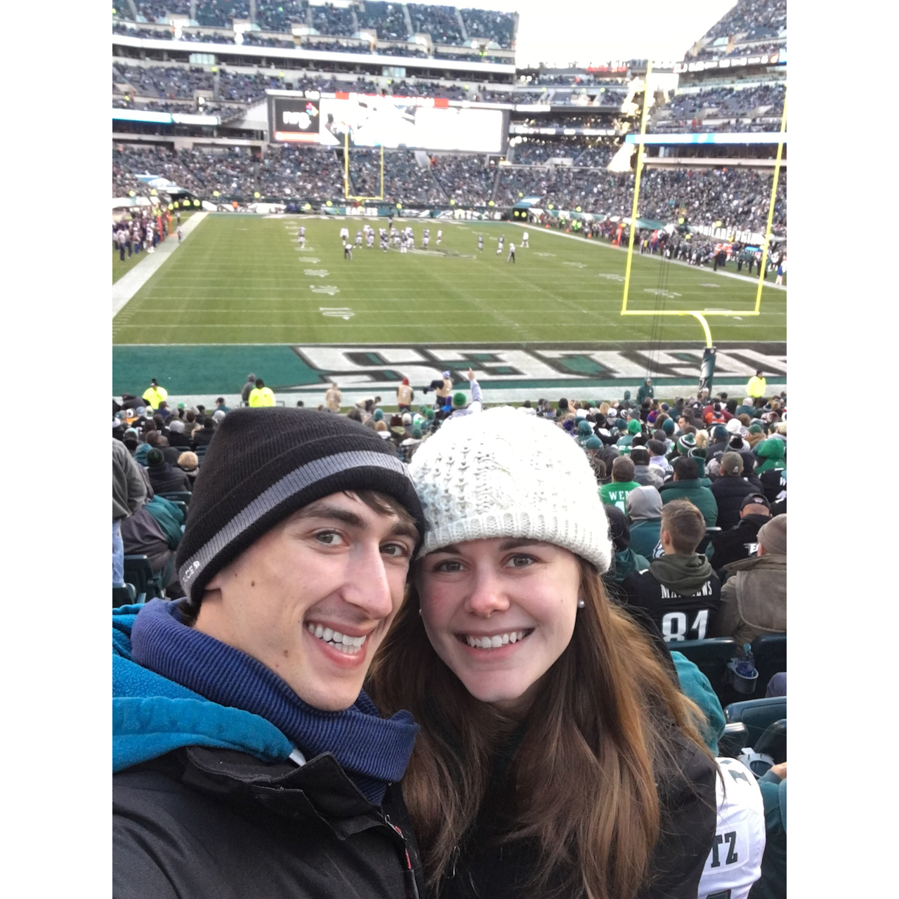 2017 - Philadelphia, PA - Eagle Game with Jackie's Dad & Vickie