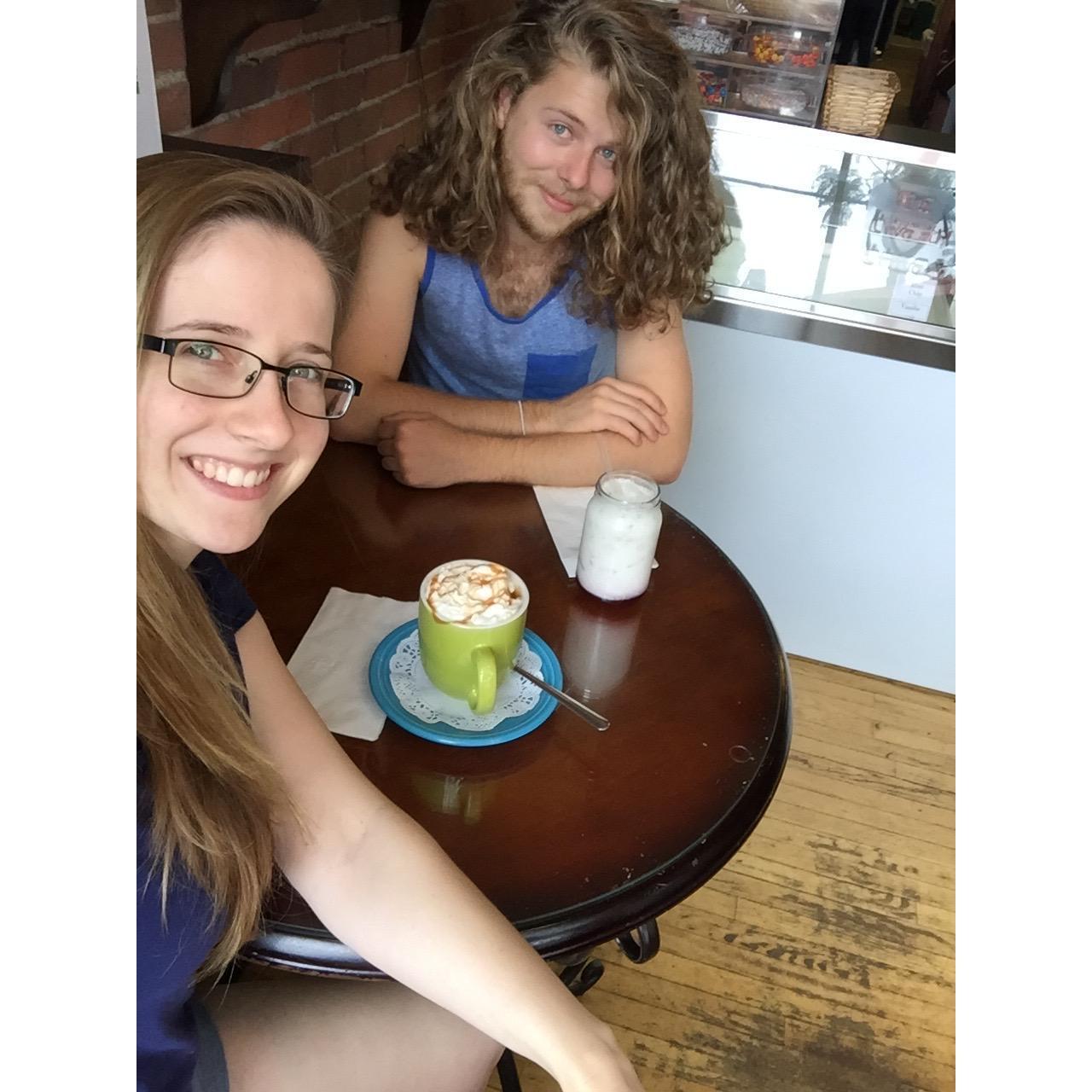 After I spent 3 weeks on the road with her brother, Kaitlin was eager to have me back from Alaska. We went for a date at Sweet Creme's Cafe in Stroudsburg to catch up! (June 2017)
