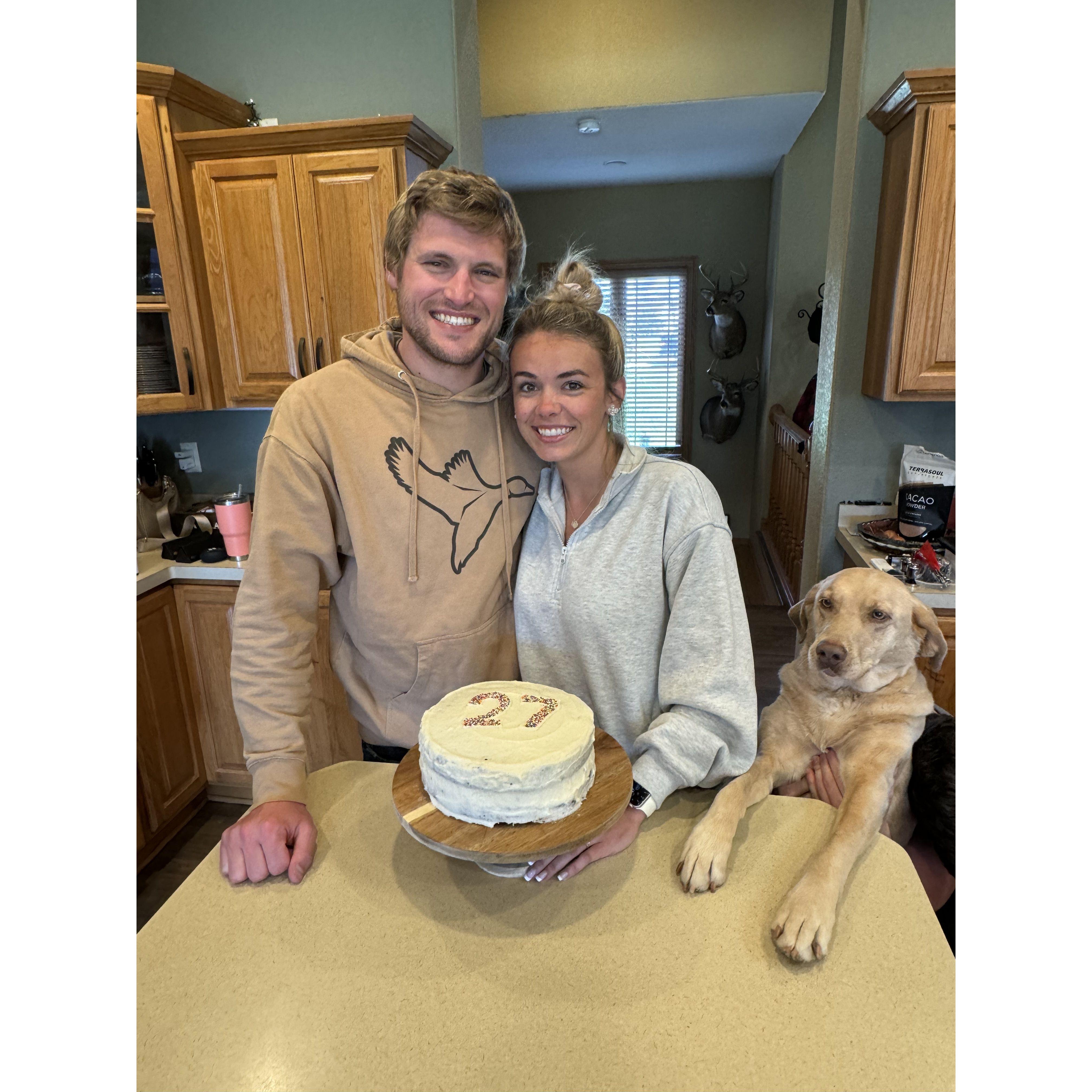 4/21/24: Celebrating Noah's birthday with Carley's family (& Oakley)