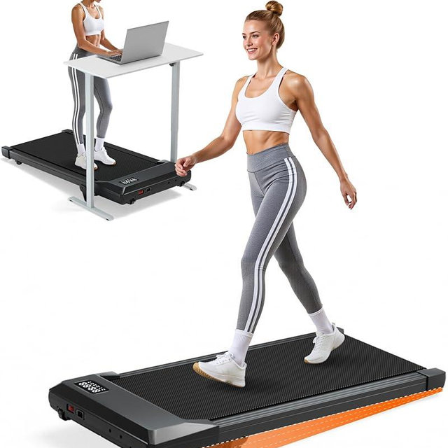 Lacuffy Walking Pad,6% Manual Incline Walking Pad Treadmill,Under Desk Treadmill for Home Office, with App & Remote,2.5HP Quiet,LED Display,300 lbs Capacity