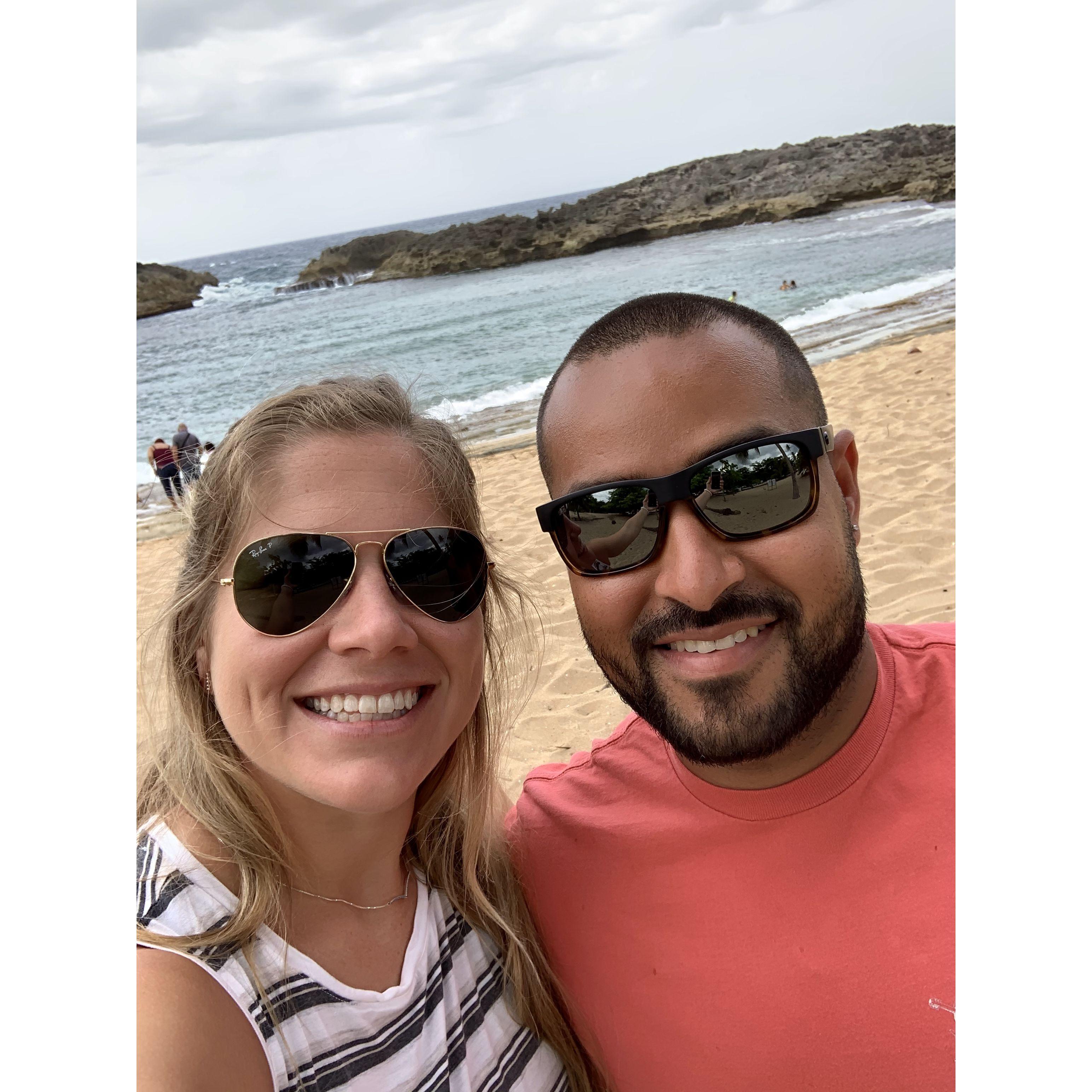 Mar Chiquita beach in Puerto Rico - Pedro grew up going to this beach
