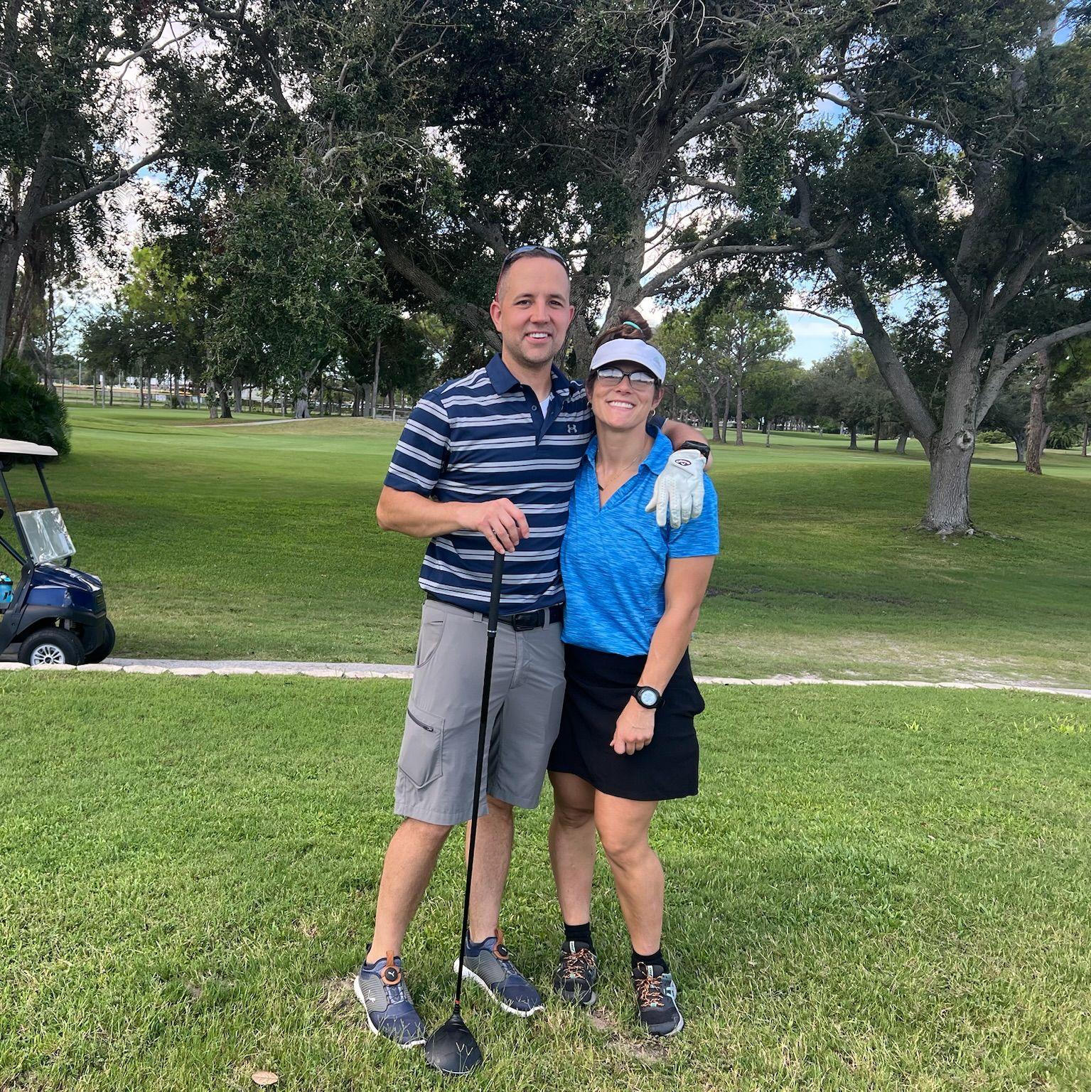 Our first time swinging the sticks together.