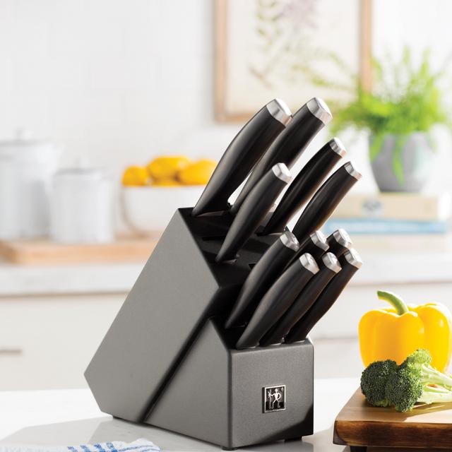 J.A. Henckels International - Silvercap Micro Serrated 14 Piece Knife Block Set