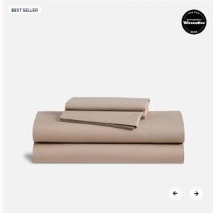 Classic Percale Core Sheet Set (Color: Driftwood, Size: Queen)