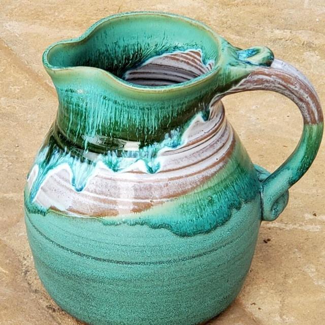 Half Gallon Pitcher in Turquoise Falls - Made to Order