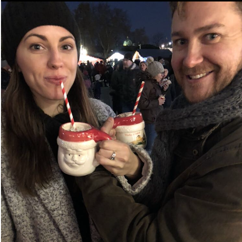 Gluhwein (hot wine) at Christmas markets