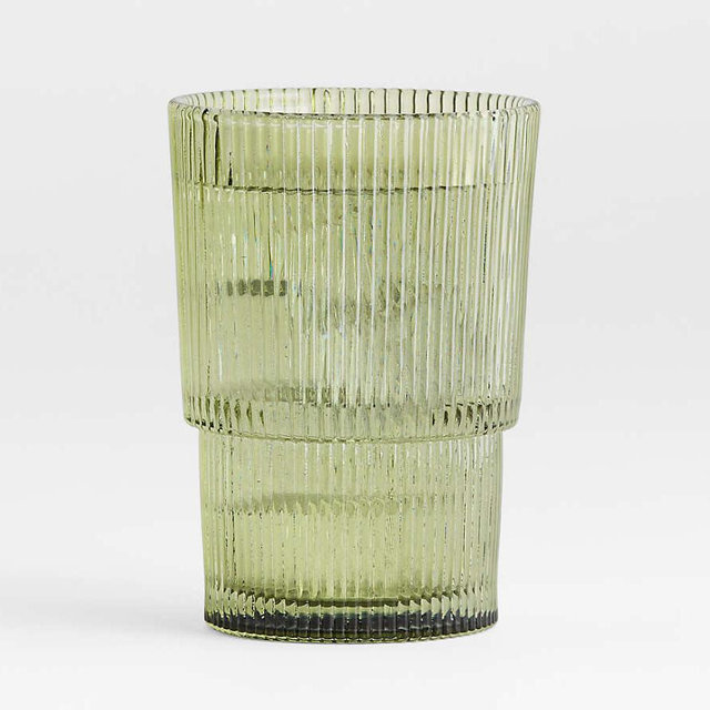 Atwell 16-Oz. Moss Green Stackable Highball Glass
