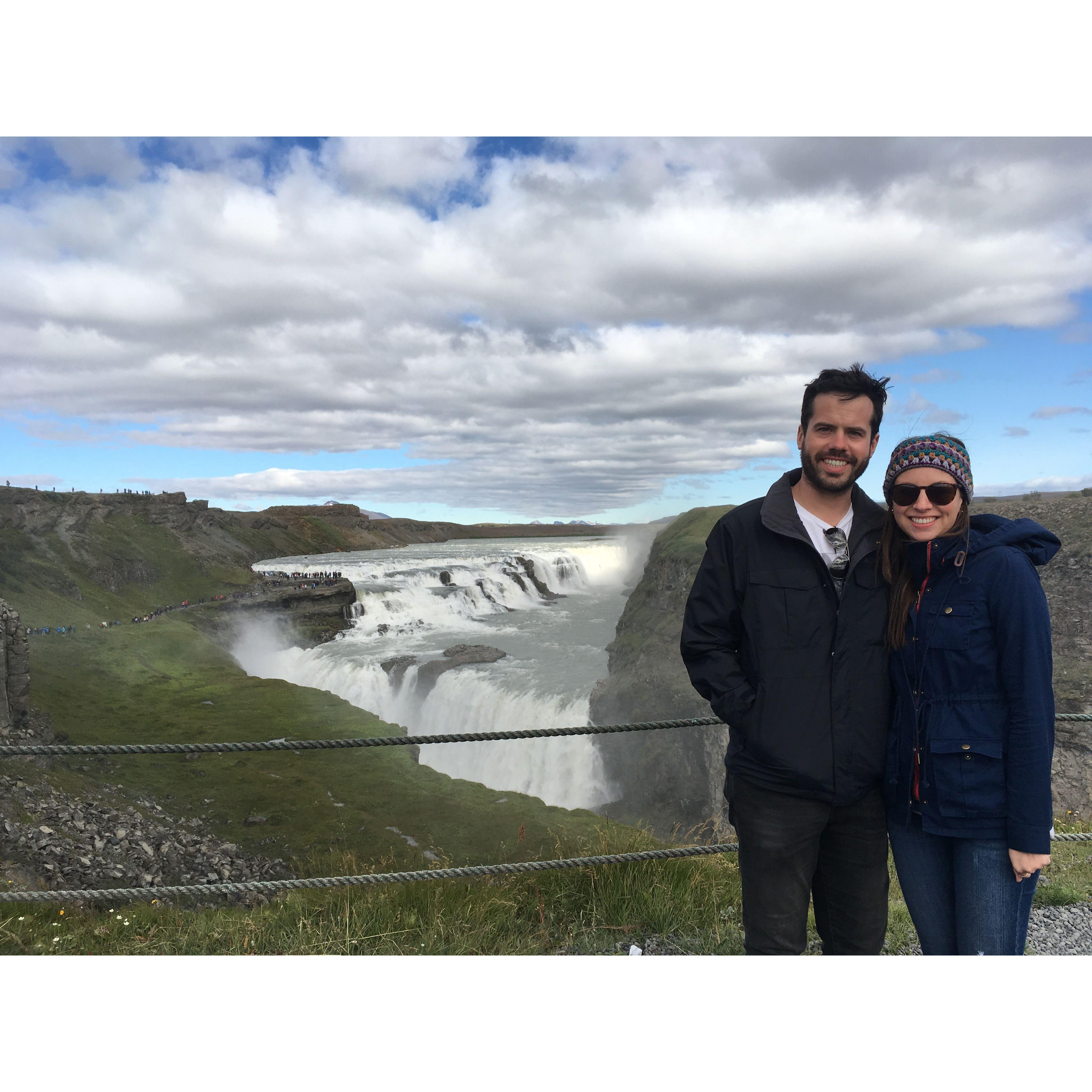 Gulfoss waterfall in Iceland