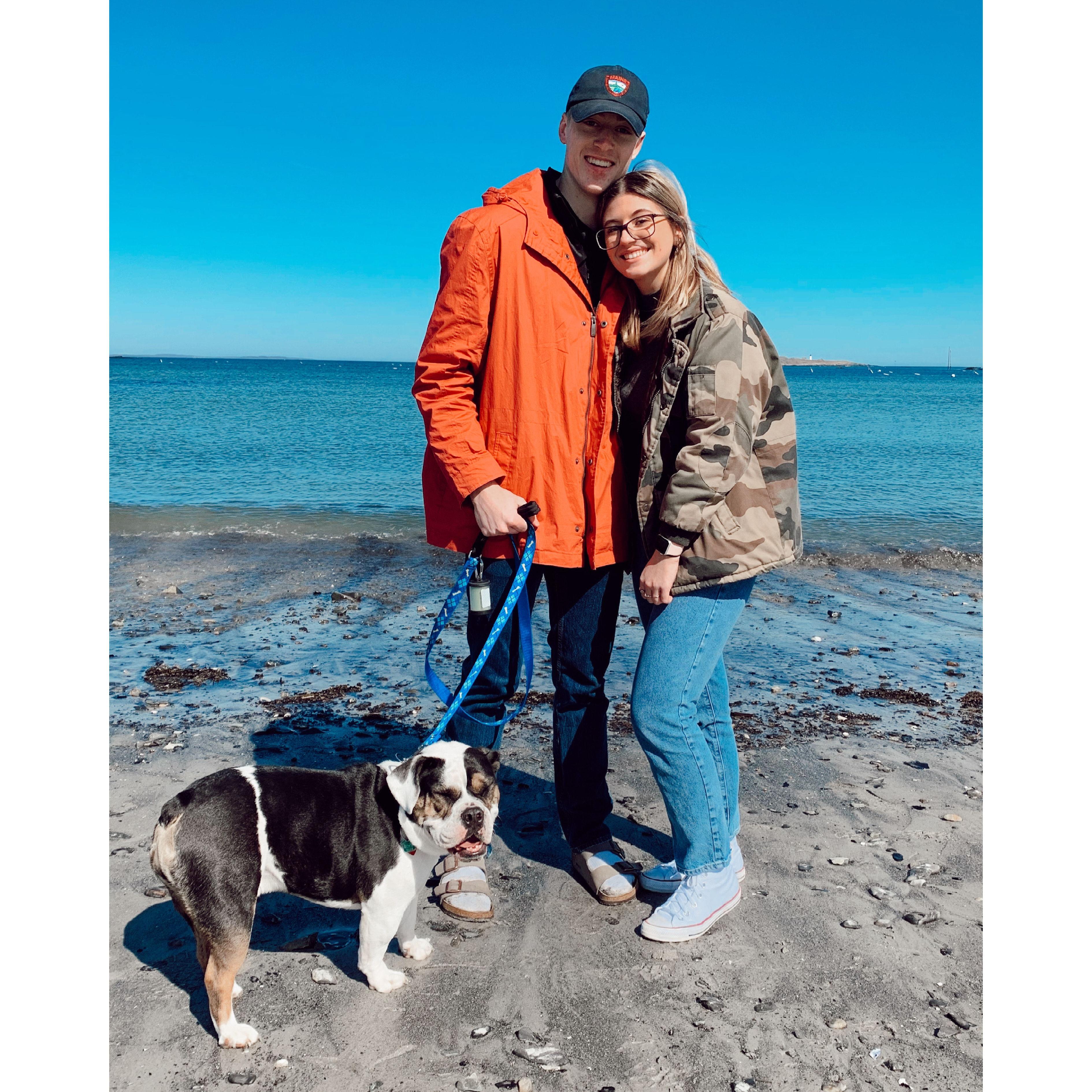 Maine day with Winston