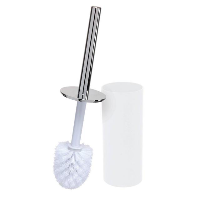 Soft Touch Toilet Brush Holder White - Bath Bliss