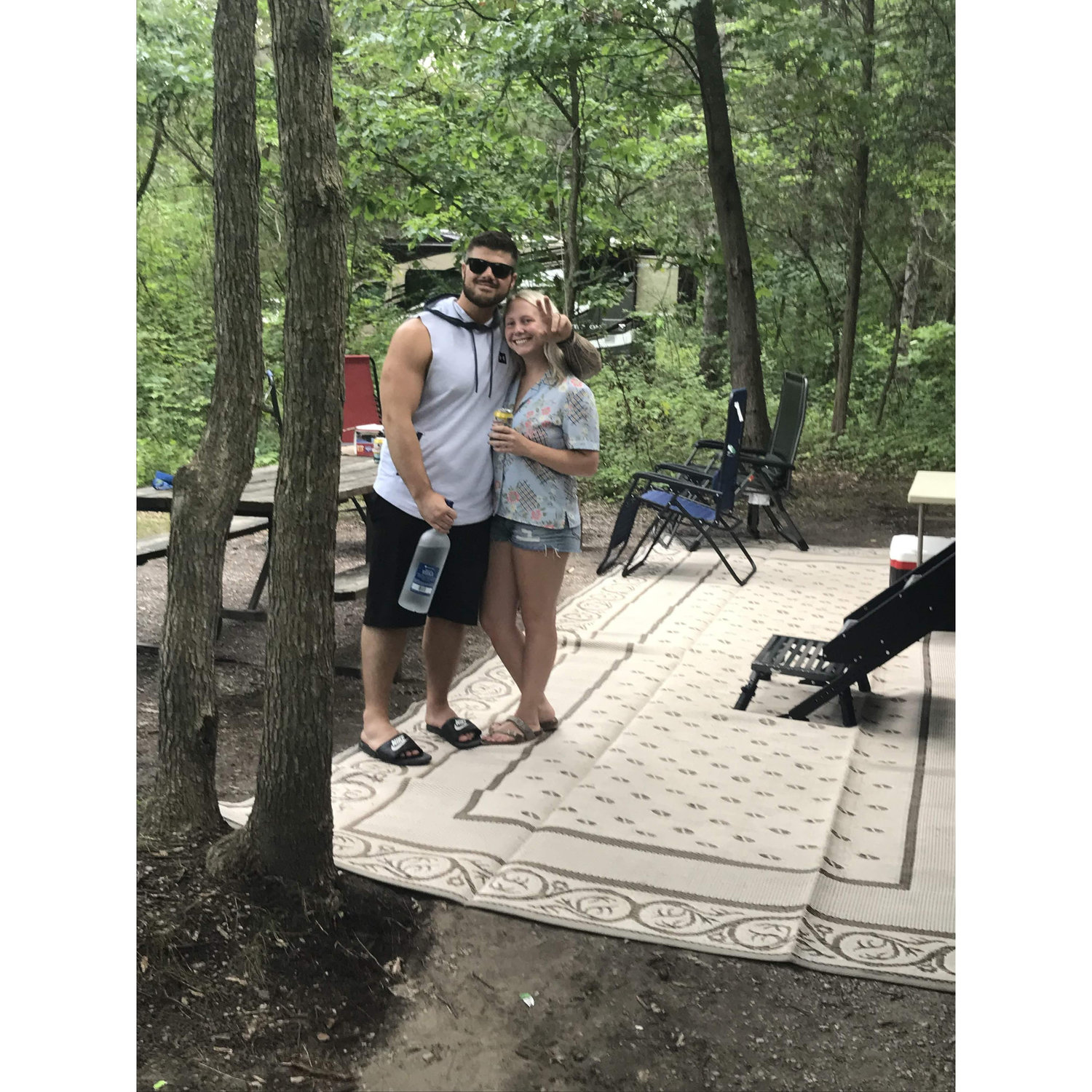 August 9, 2018
Camping at the Pinery in Canada. Got enough to drink there?