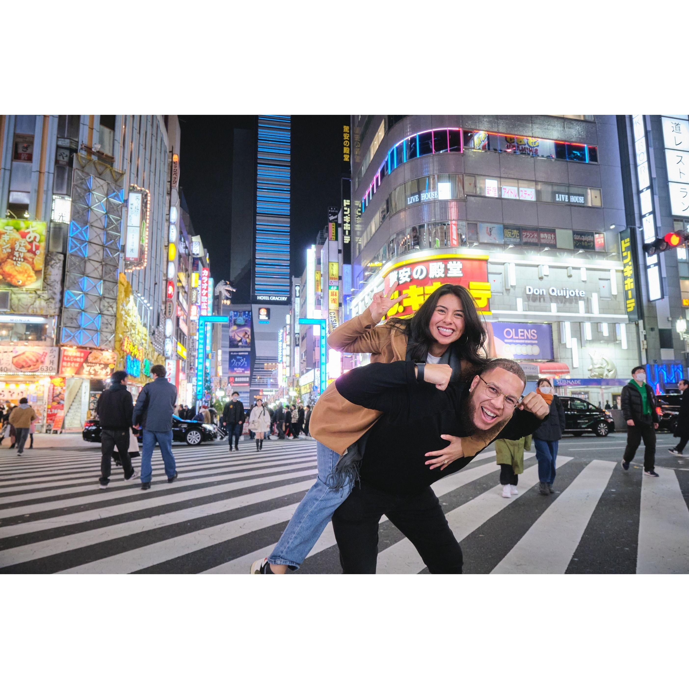 Goofin around in Tokyo