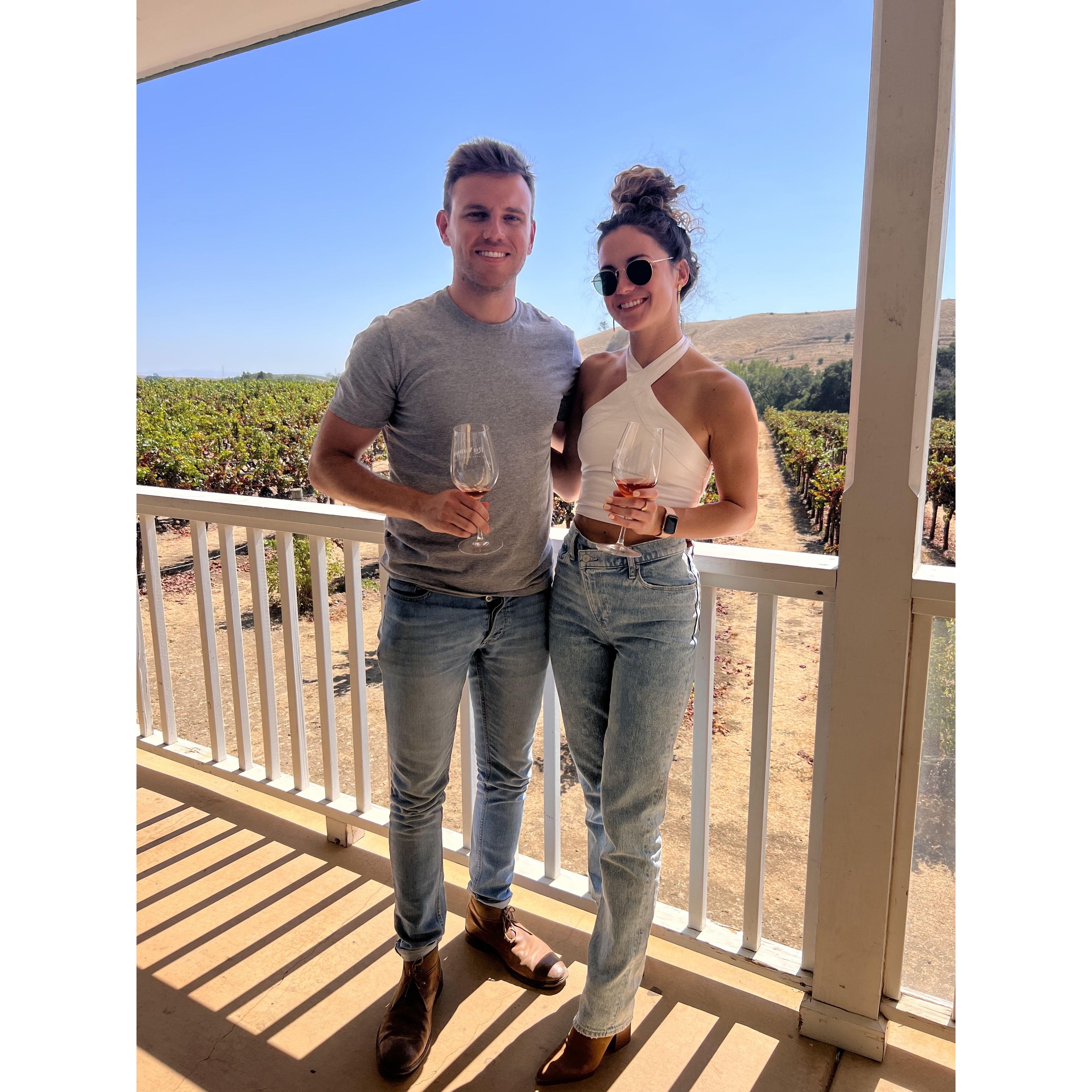 Maria's first trip to Napa